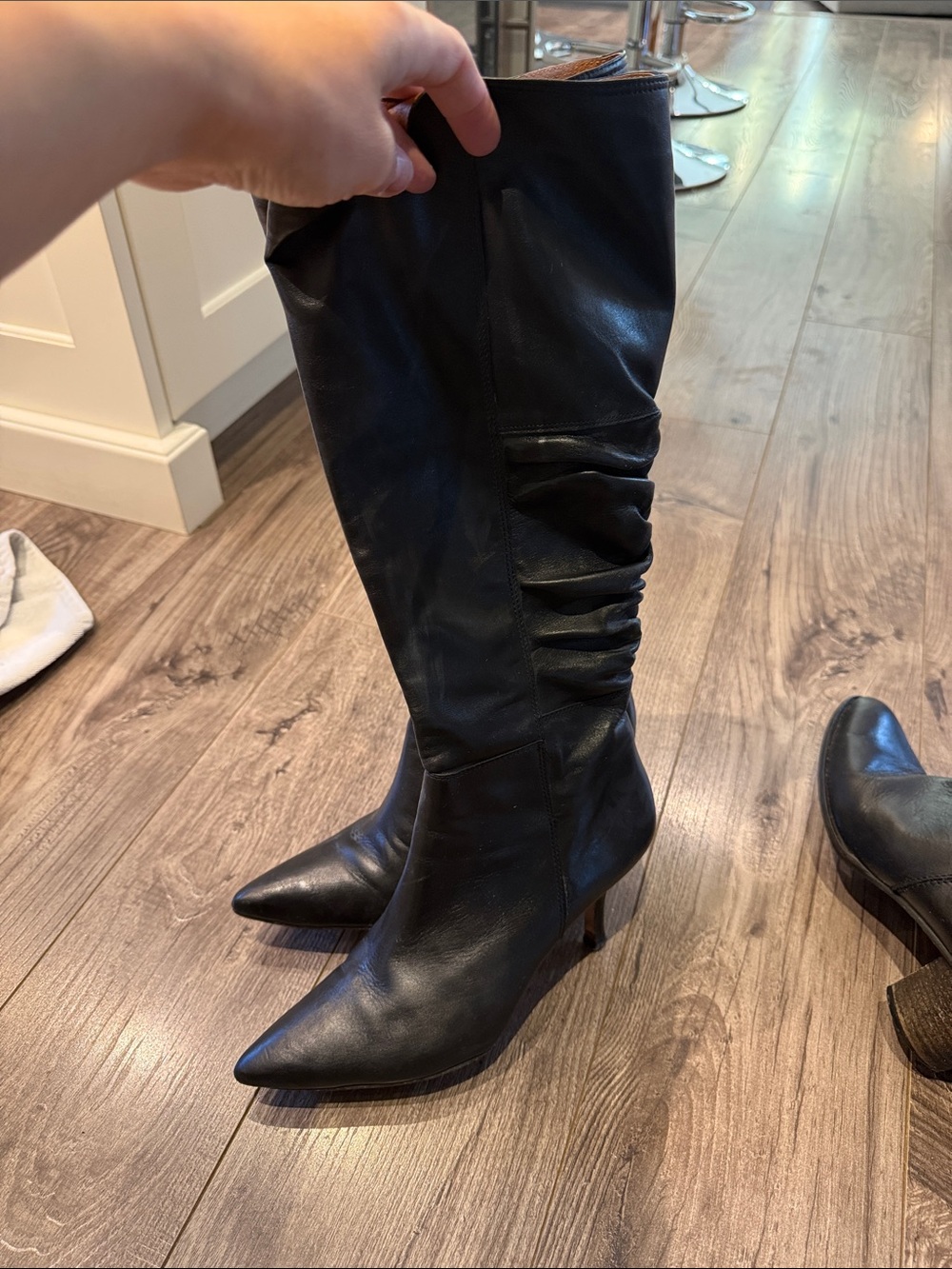 Brazilian lamb leather pointed fall boots clearance 39 /9